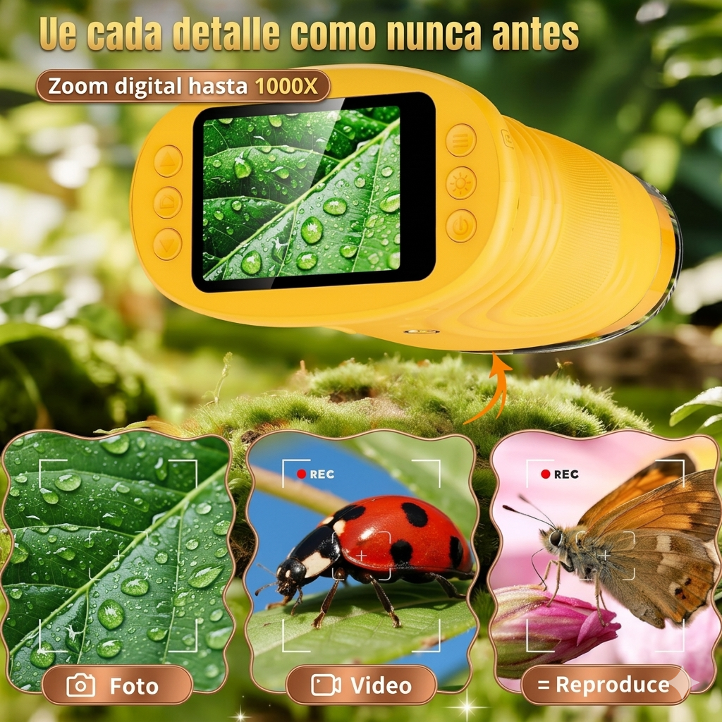 Microscopio 4K: Descubre lo invisible a simple vista