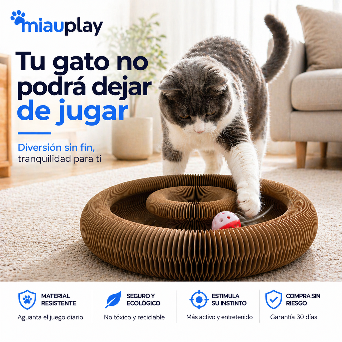 MiauPlay™ | Evita que tu gato destruya tu casa en minutos