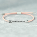 Pulsera Tejida Ajustable Grabada Personalizada
